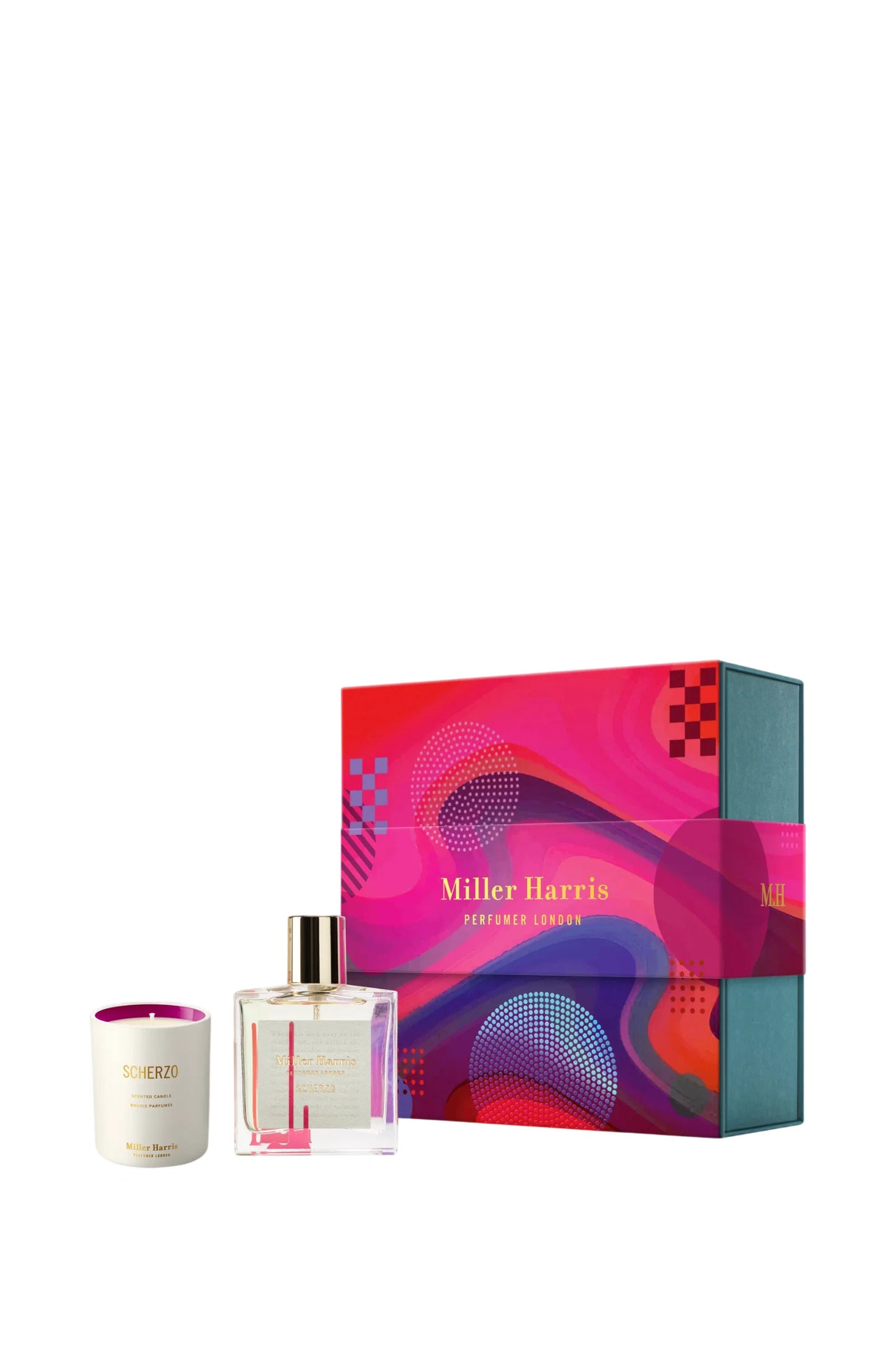 Miller Harris Parfümset Set Miller Harris: Scherzo, Eau De Parfum, Unisex, 50 ml + Scherzo, Scented Candle, 75 g Regular