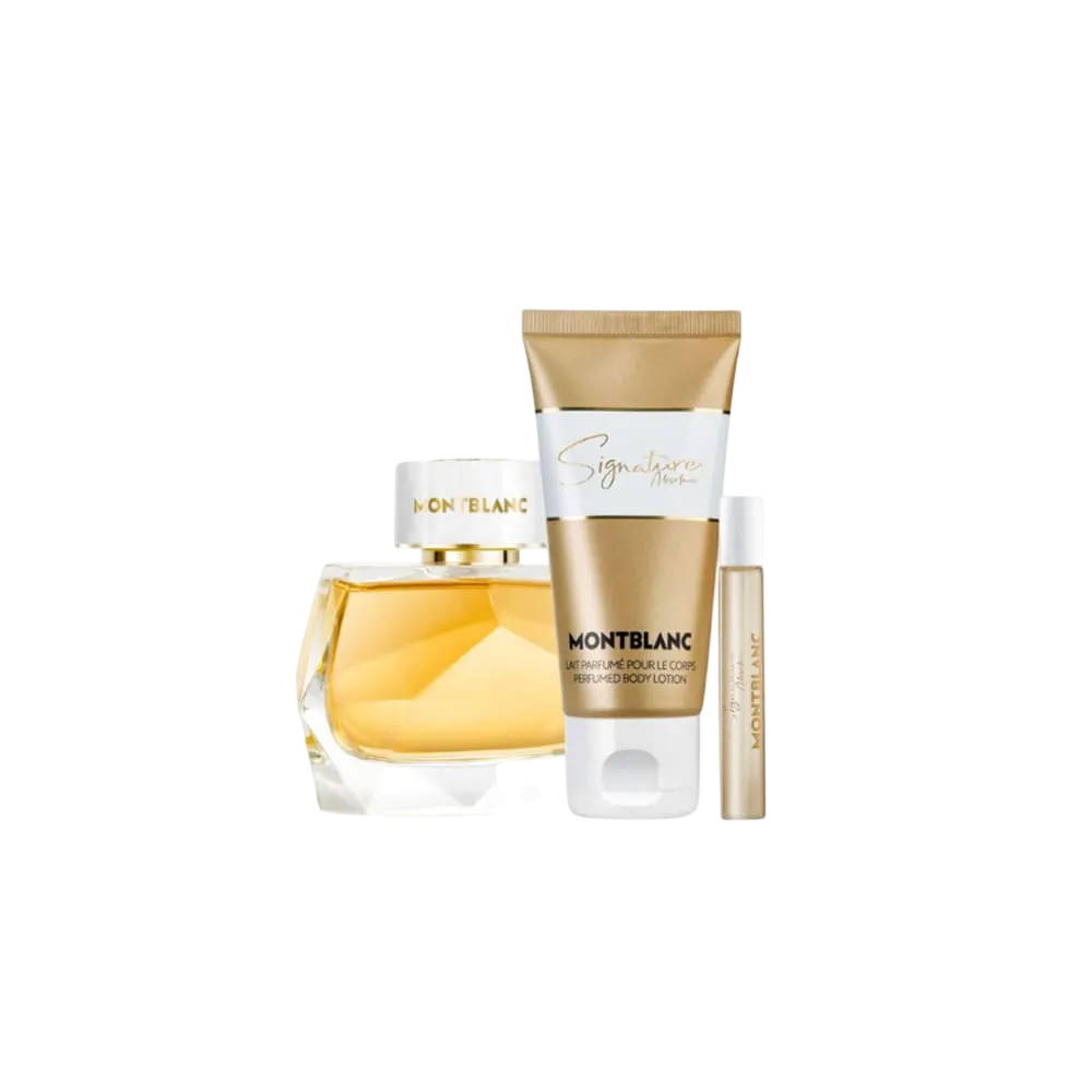 Montblanc Signature Absolue Geschenkset mit Eau de Parfum Miniatur und Body Lotion
