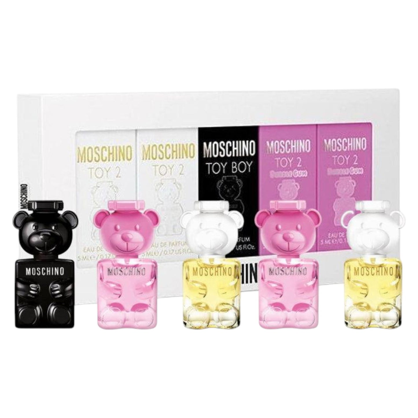 Moschino Parfümset Set Moschino: Toy 2 Bubble Gum, Eau De Parfum, Unisex, 2 pcs, 5 ml + Toy 2, Eau De Parfum, Unisex, 2 pcs,