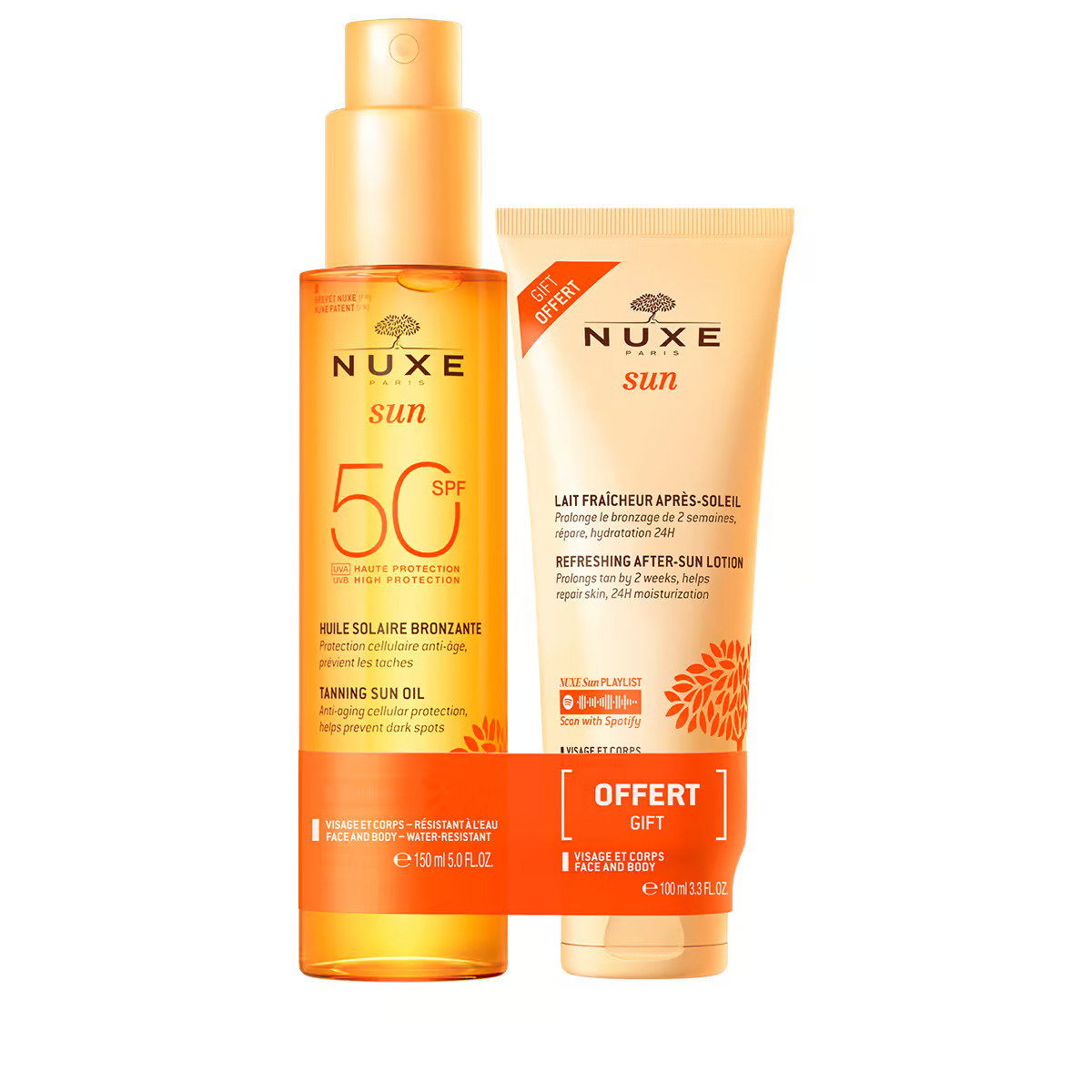 Nuxe Sun Sonnenpflege-Set SPF 50 mit Tanning Oil und After-Sun-Lotion