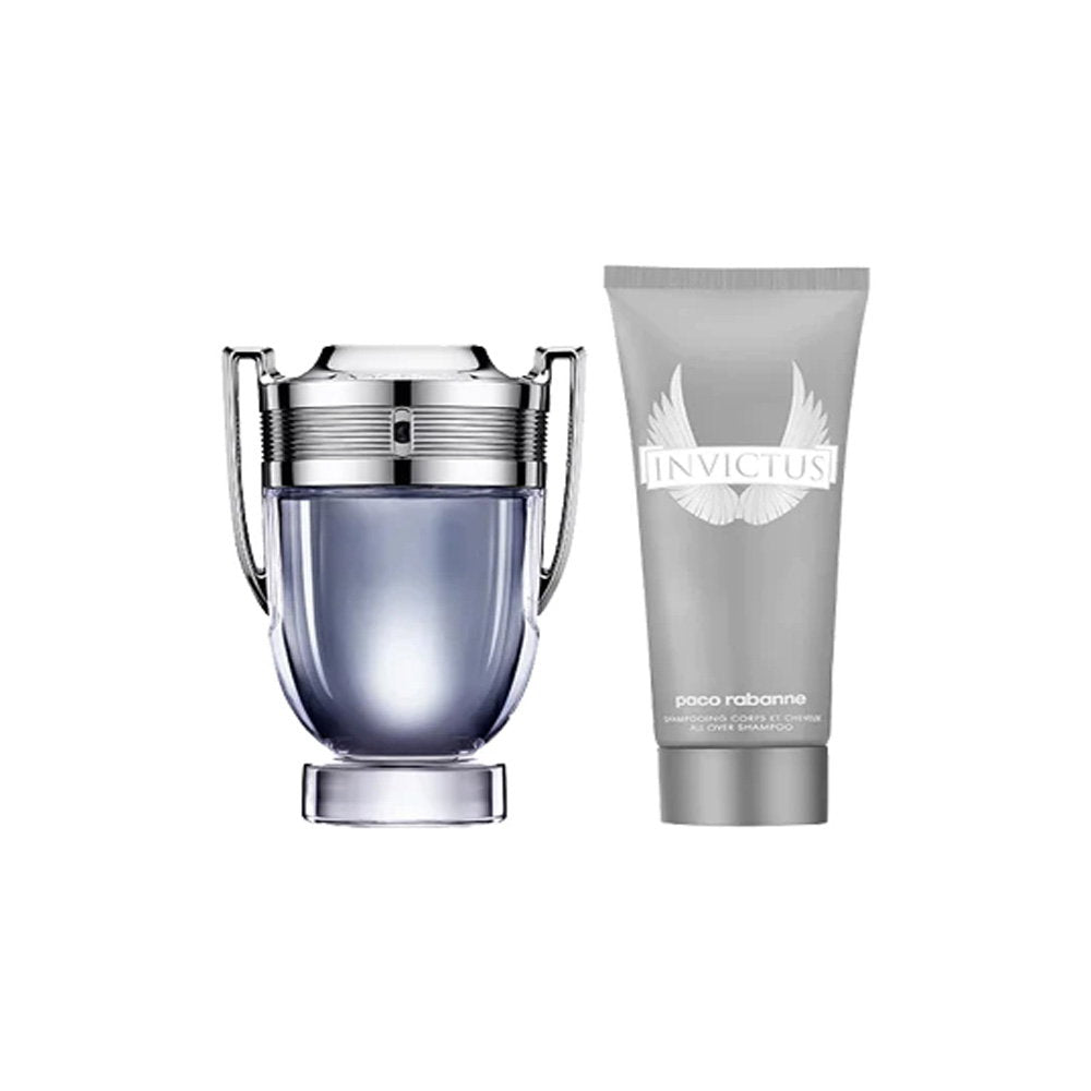 Set Paco Rabanne: Invictus, Eau De Toilette, For Men, 100 ml + Invictus All Over, Shower Gel & Shampoo 2-In-1, 100 ml