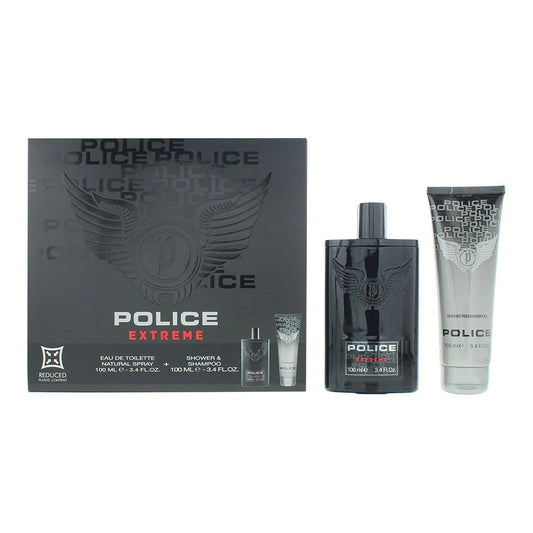 Police Parfümset Set Police: Extreme, Eau De Toilette, For Men, 100 ml + Extreme, Shower Gel & Shampoo 2-In-1, 100 ml Regular