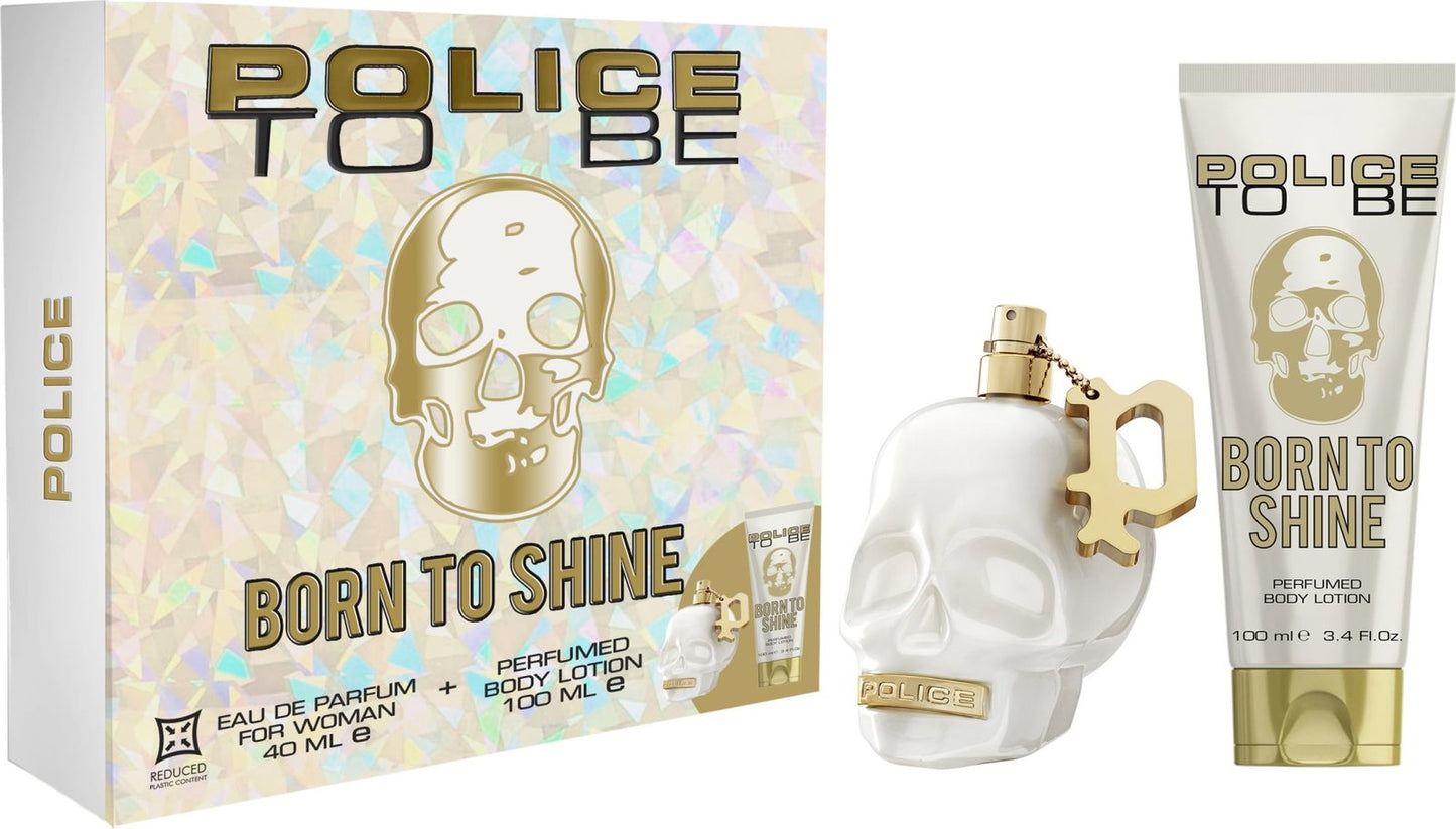 Set Police: To Be Born To Shine, Eau De Parfum, For Women, 40 ml + To Be Born To Shine, Hydrating, Body Lotion, 100 ml