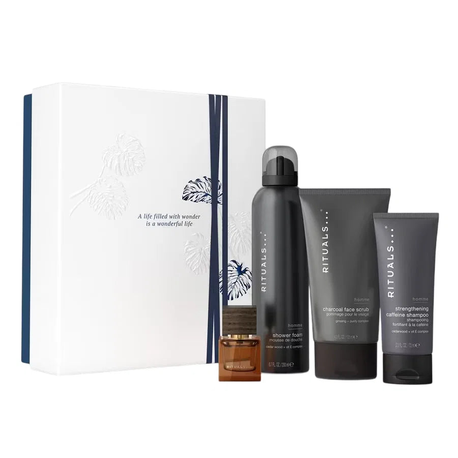 Rituals Hautpflegeset Set Rituals: L'Essentiel, Eau De Parfum, For Men, 50 ml + Homme, Caffeine, Hair Shampoo, For Strengthen