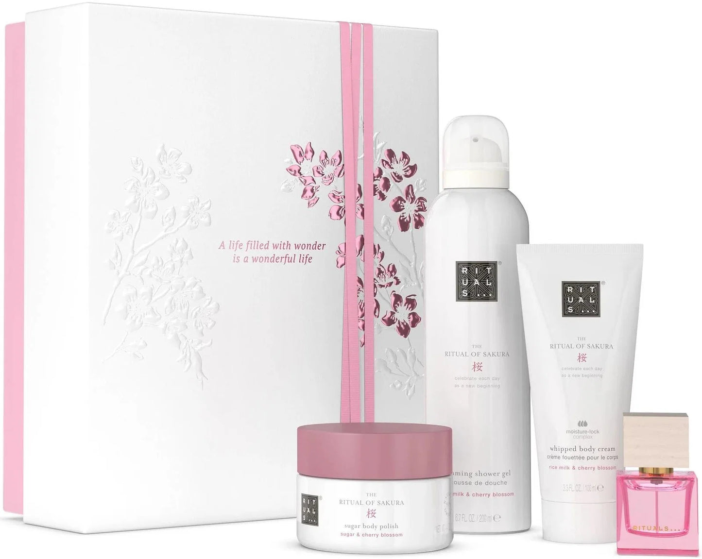 Rituals Hautpflegeset Set Rituals: The Ritual Of Sakura, Rejuvenating, Body Scrub, 125 g + The Ritual Of Sakura, Shower Mouss