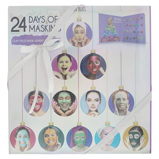 Skin Treats Setzen, Skin Treats, 24 Days Of Masking Advent Calendar, Tonerde-Maske, 24 stk, 192 ml Regular