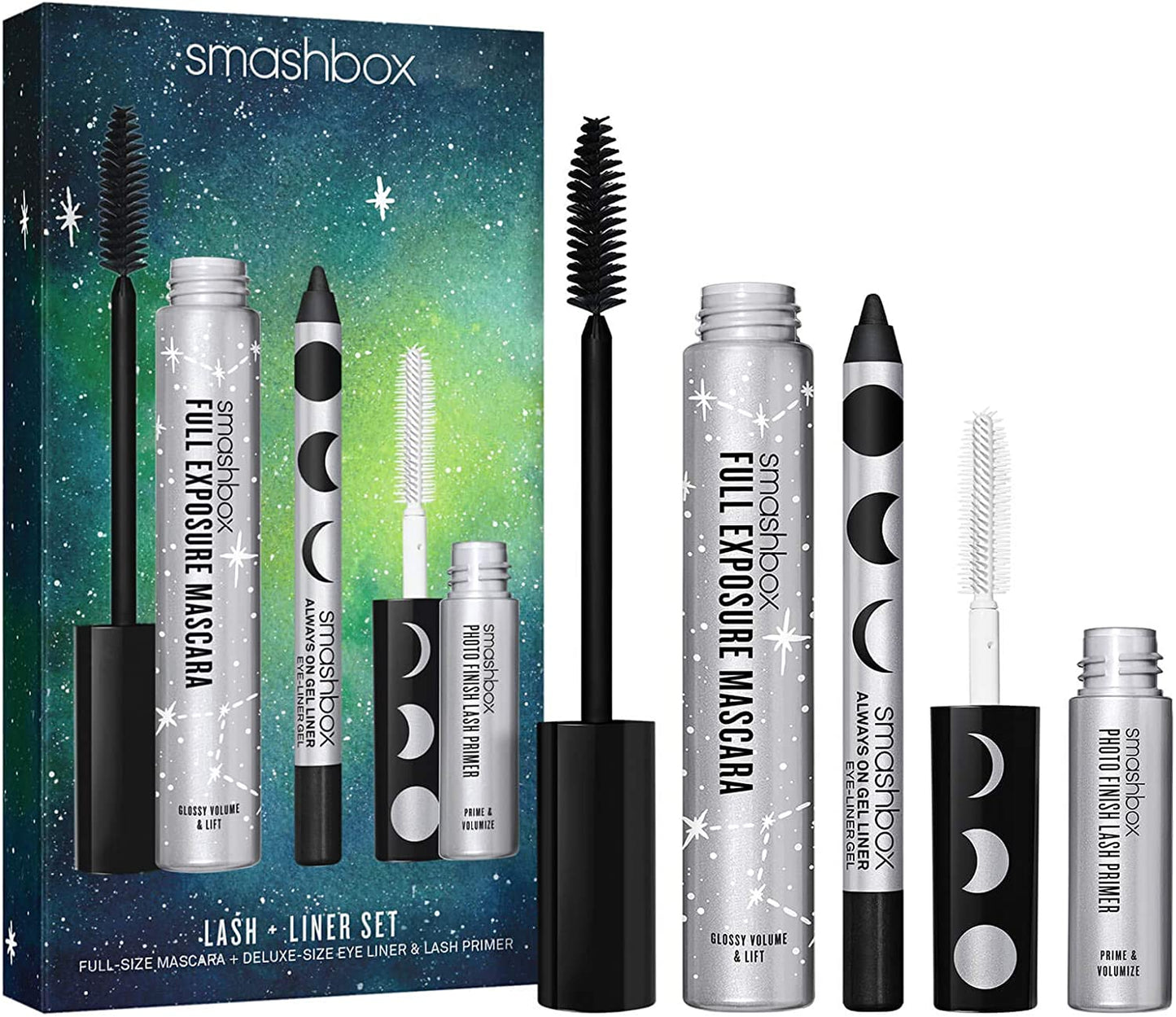 Smashbox Schminkset Set Smashbox: Photo Finish, Eyelash Primer, 4 ml + Always On, Gel Pencil Eyeliner, Brewed, 1.2 g + Full E