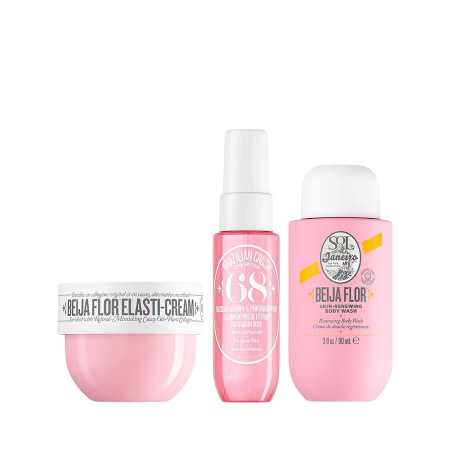 Sol de Janeiro Pflege- und Duftset mit Beija Flor Body Wash, Gesichtscreme und Cheirosa 68 Duftspray