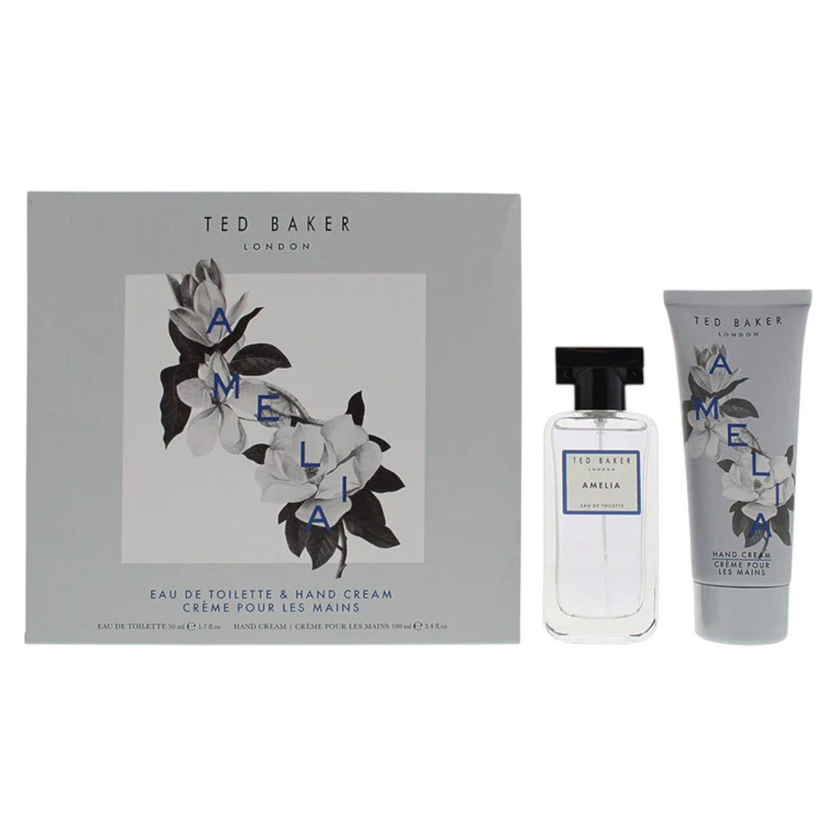 Set Ted Baker: Amelia, Eau De Toilette, For Women, 50 ml + Amelia, Hydrating, Hand Cream, 100 ml