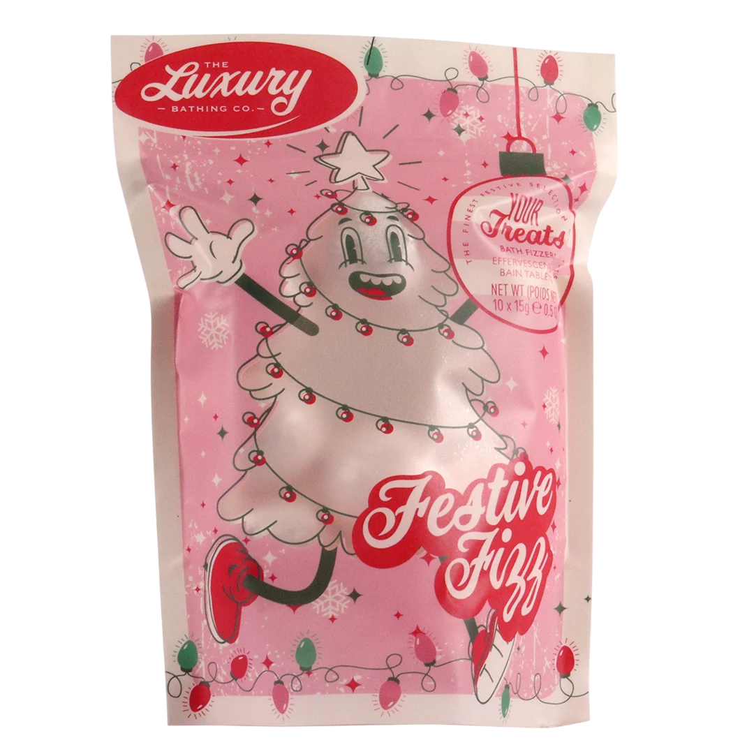 Setzen, The Luxury Bathing Company, Festive Fizz, Badebombe, 10 stk., 15 g