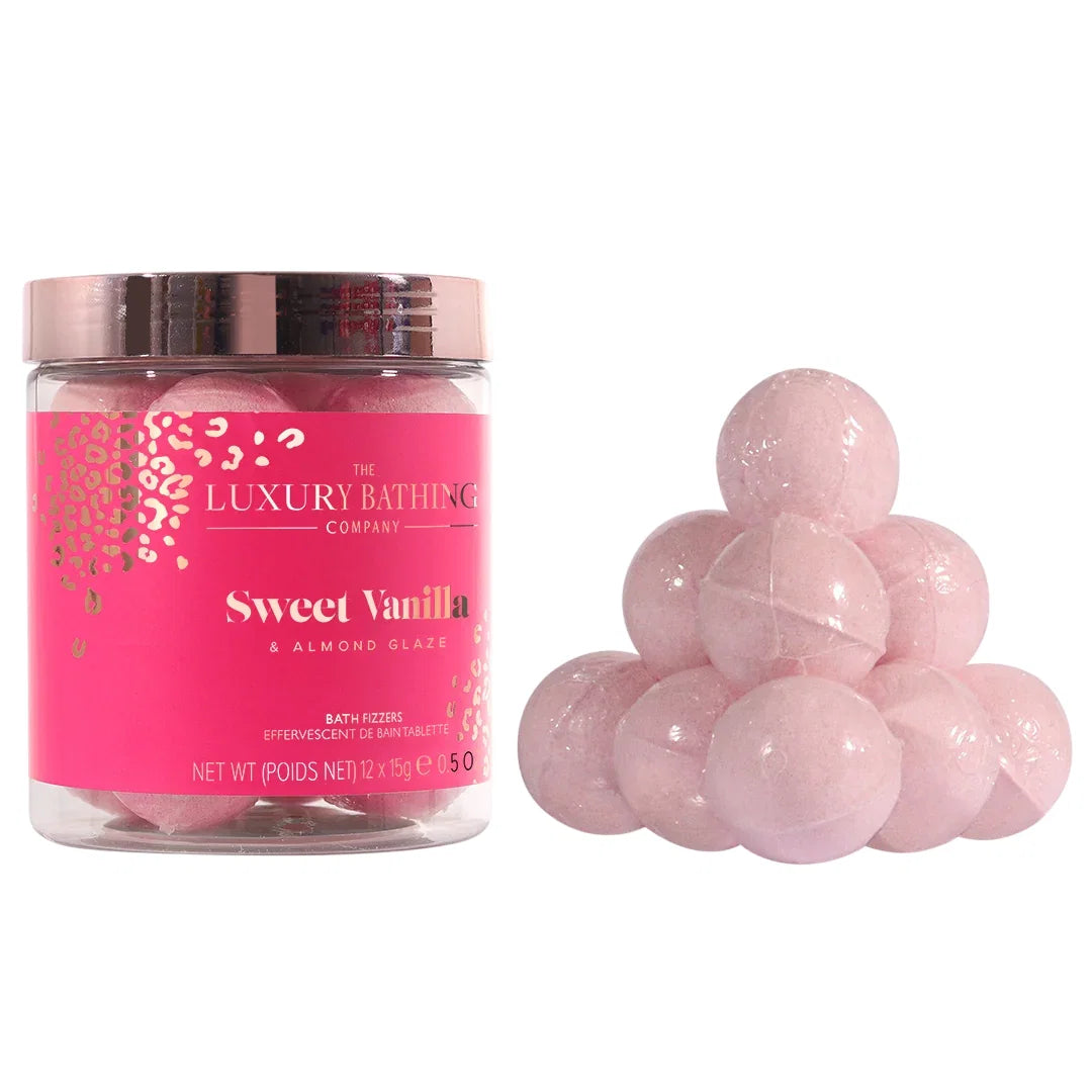 Setzen, The Luxury Bathing Company, Sweet Vanilla & Almond Glaze, Fußbadesalz, 10 stk., 15 g