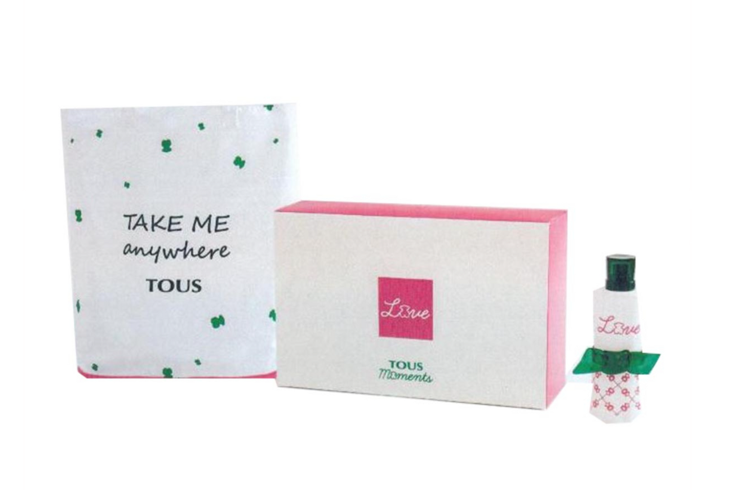 Tous Parfümset Take Me Anywhere Set Tous: Love Moments, Eau De Toilette, For Women, 90 ml + Love Moments, Textile Bag, Collap