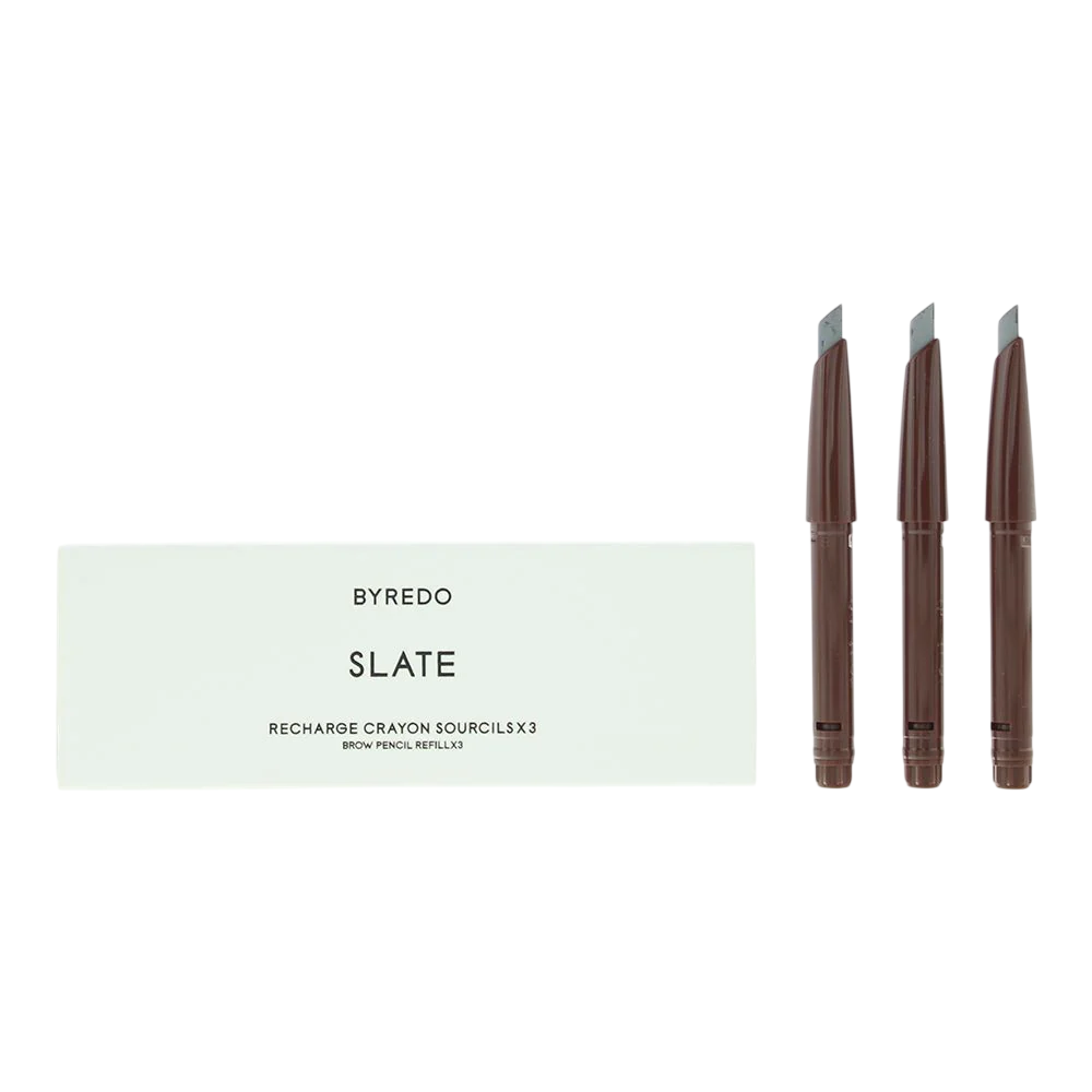 Set Trio, Byredo, All-In-One, Augenbrauencreme-Stift, 05, Schiefer, Nachfüllen, 3 stk, 0.25 g
