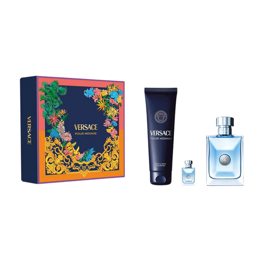 Versace Parfümset Set Versace: Pour Homme, Eau De Toilette, For Men, 100 ml + Pour Homme, Shower Gel, For Hair & Body, For Al