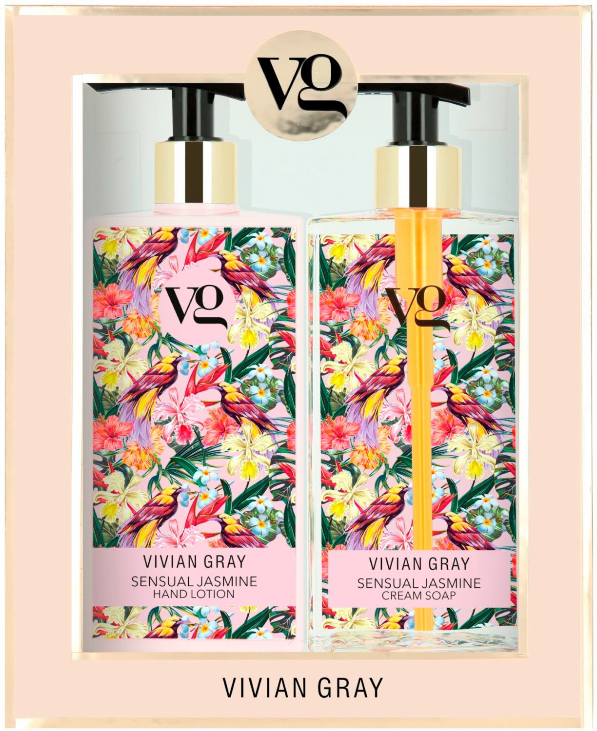Vivian Gray Körperpflegeset Set Vivian Gray: Sensual Jasmine, Hydrating, Hand Lotion, 350 ml + Sensual Jasmine, Cleansing, Li