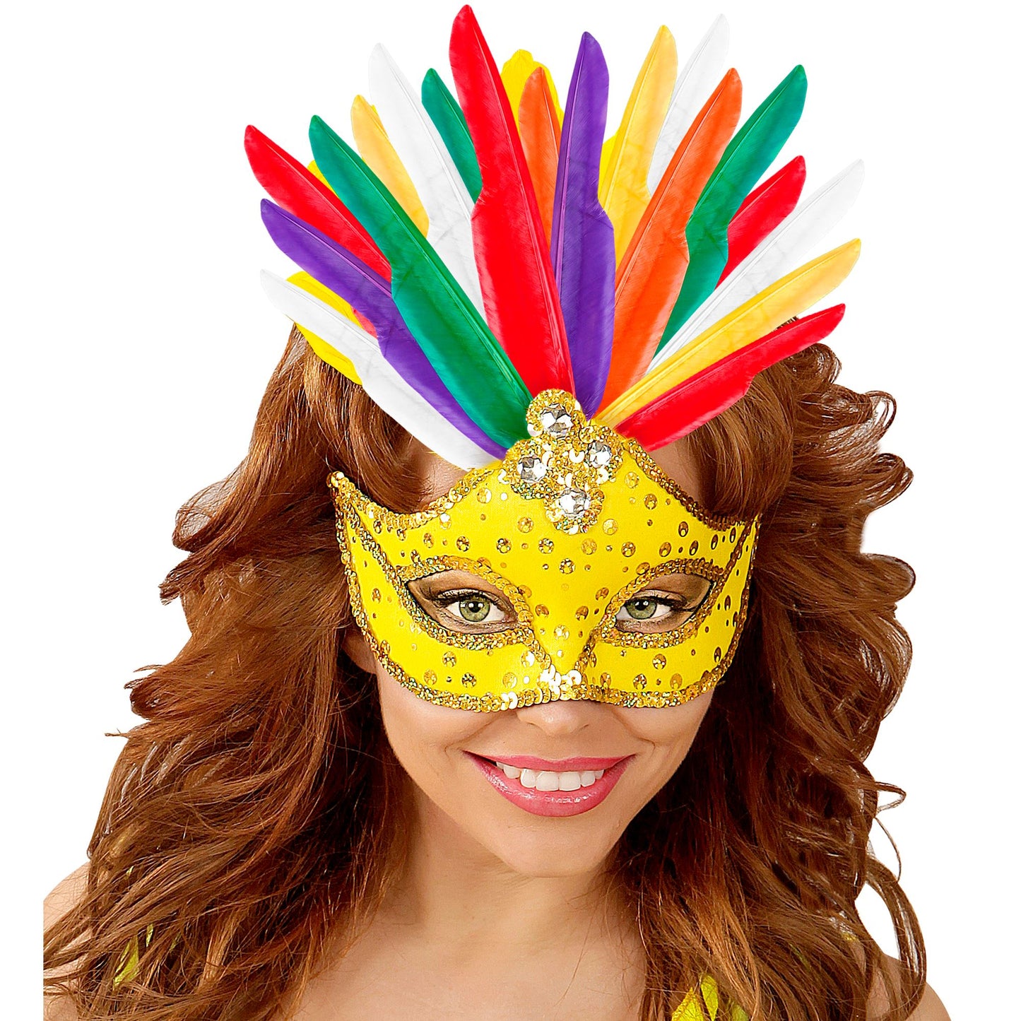 "Set von 12 INDIANERFEDERN" 35 cm - in 6 Farben sort – Ansicht 4