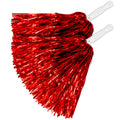 "SET VON 2 METALLIC ROTEN POMPONS" – Vorderansicht