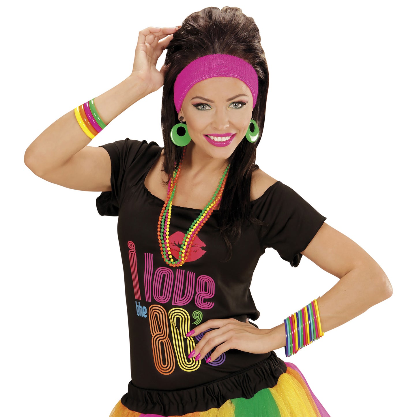 "Set von 4 NEONFARBENEN PERLENKETTEN" – Ansicht 5