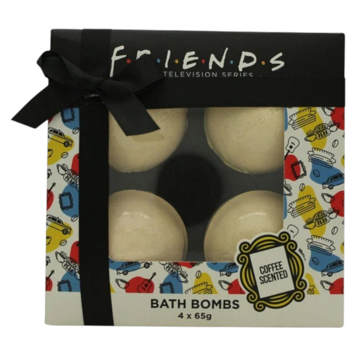 Setzen, Warner Bros, Friends, Entspannend, Kaffee, Badebombe, Kaffee, x4 stk, 65 g