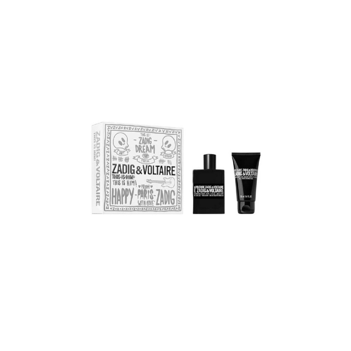 Zadig & Voltaire Parfümset Set Zadig & Voltaire: This Is Him, Eau De Toilette, For Men, 50 ml + This Is Him, Shower Gel, For