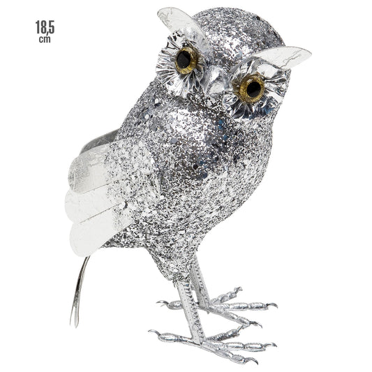 "SILBERNE EULE" 18,5 cm – Vorderansicht