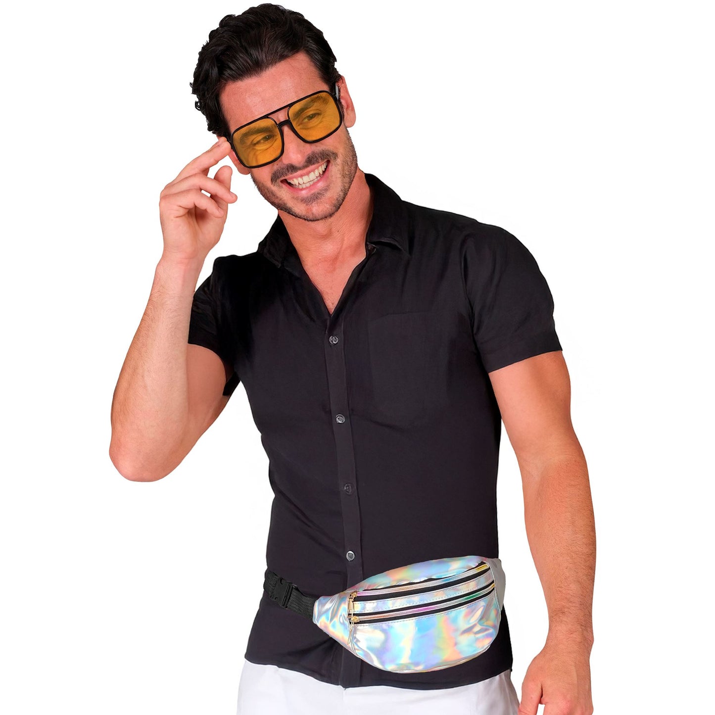 "SILBERNE HOLOGRAFISCHE GÜRTELTASCHE" – Ansicht 5