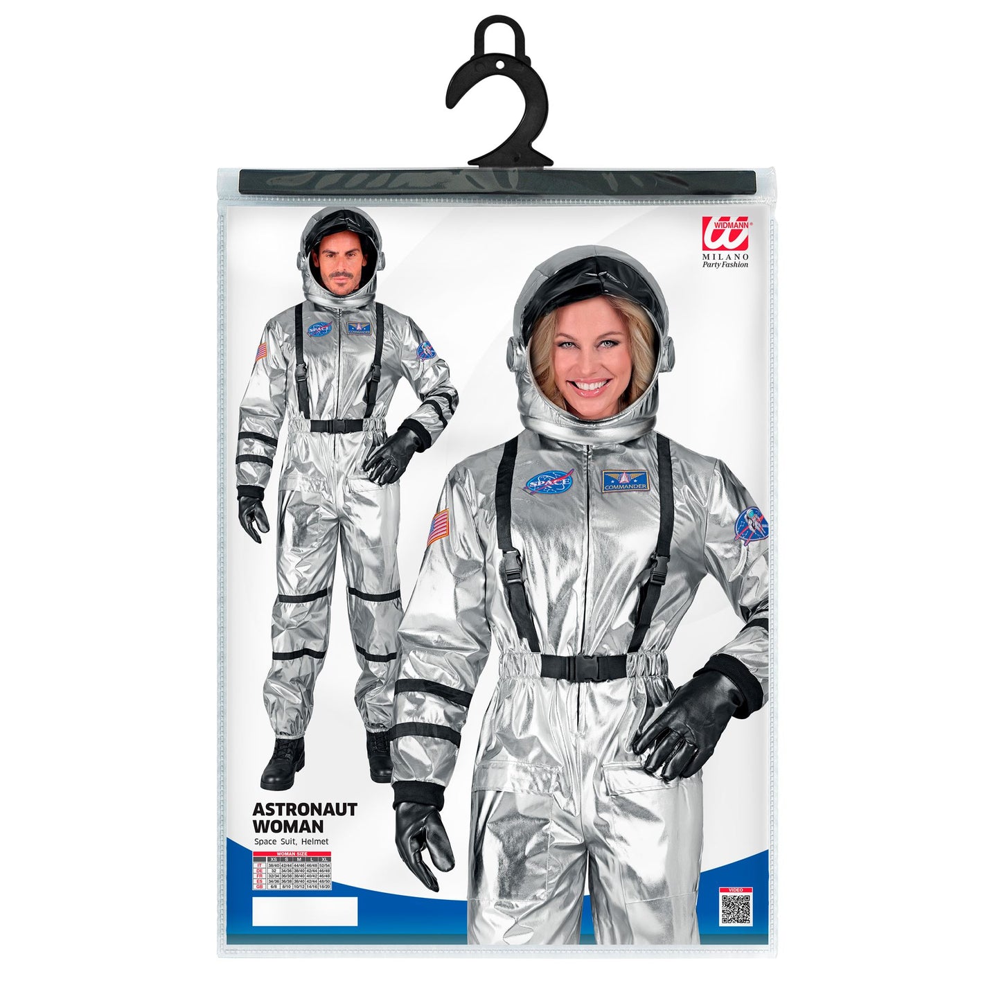 "SILBERNER ASTRONAUT" (Overall, Helm) – Ansicht 4