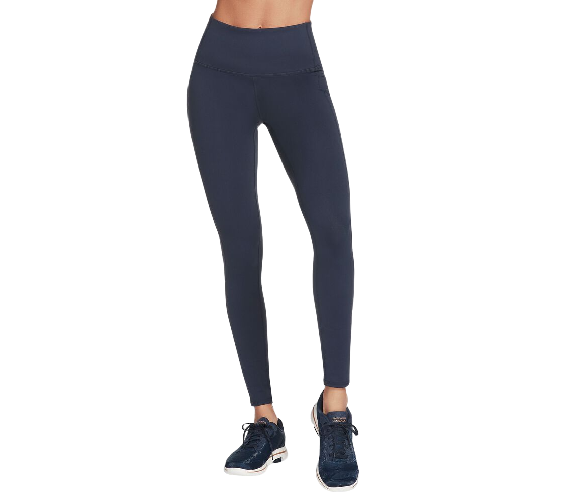 Skechers, GoWalk, Sportliche synthetische Leggings für Frauen, Dunkelblau, Größe 10