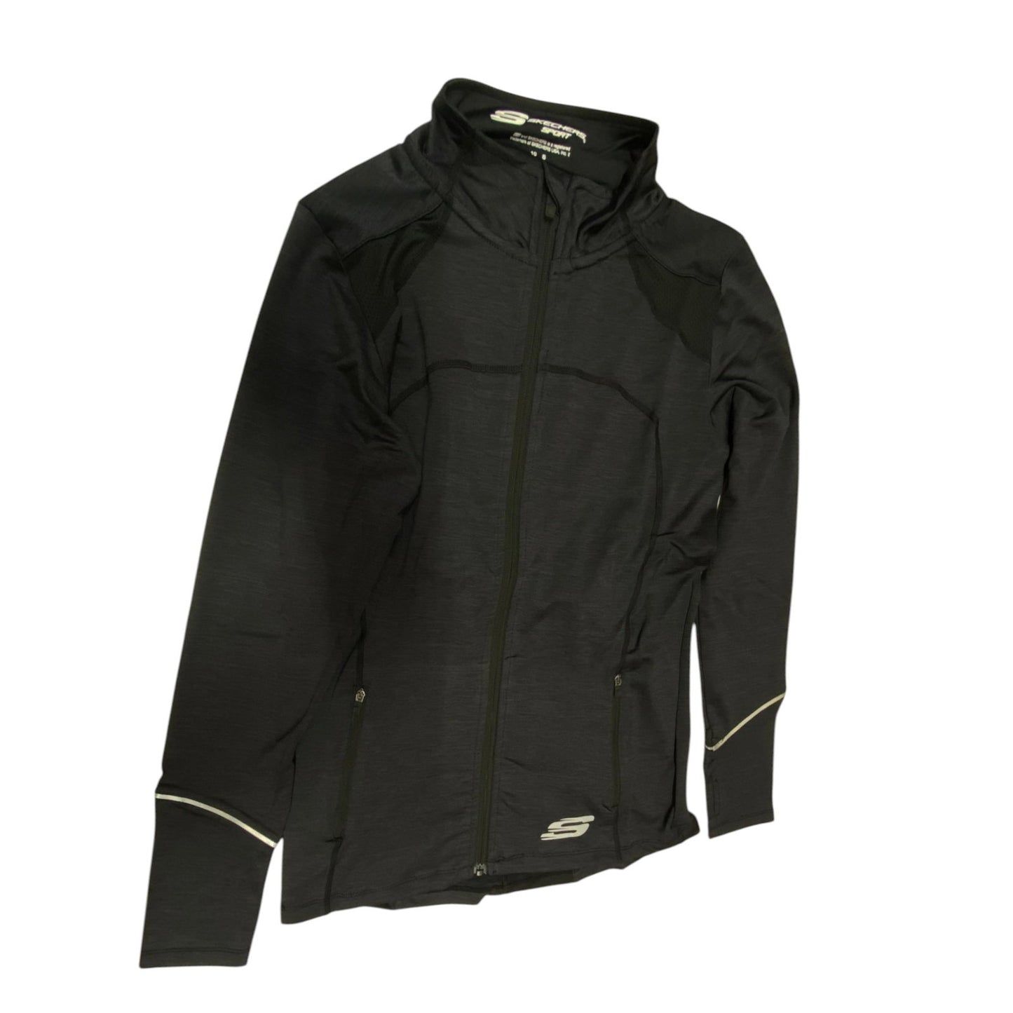 Skechers Skechers, Leia Mari, Synthetische Sportjacke für Frauen, Schwarz, Größe 10 Regular