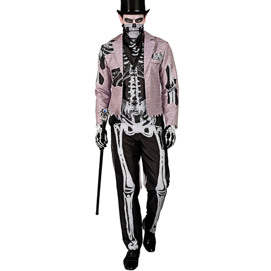 "SKELEGROOM" (Frack mit Weste, Hose, Maske) – Vorderansicht