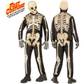 "SKELETT FAST COSTUME" (Oberteil, Hose, Handschuhe, Maske) – Vorderansicht