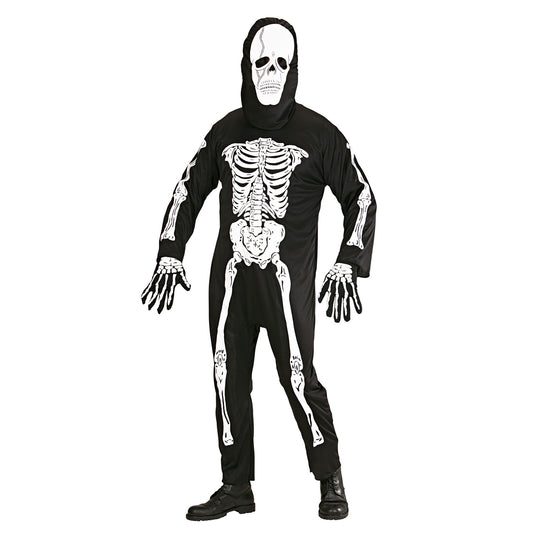 "SKELETT" (Kostüm, Maske) – Vorderansicht