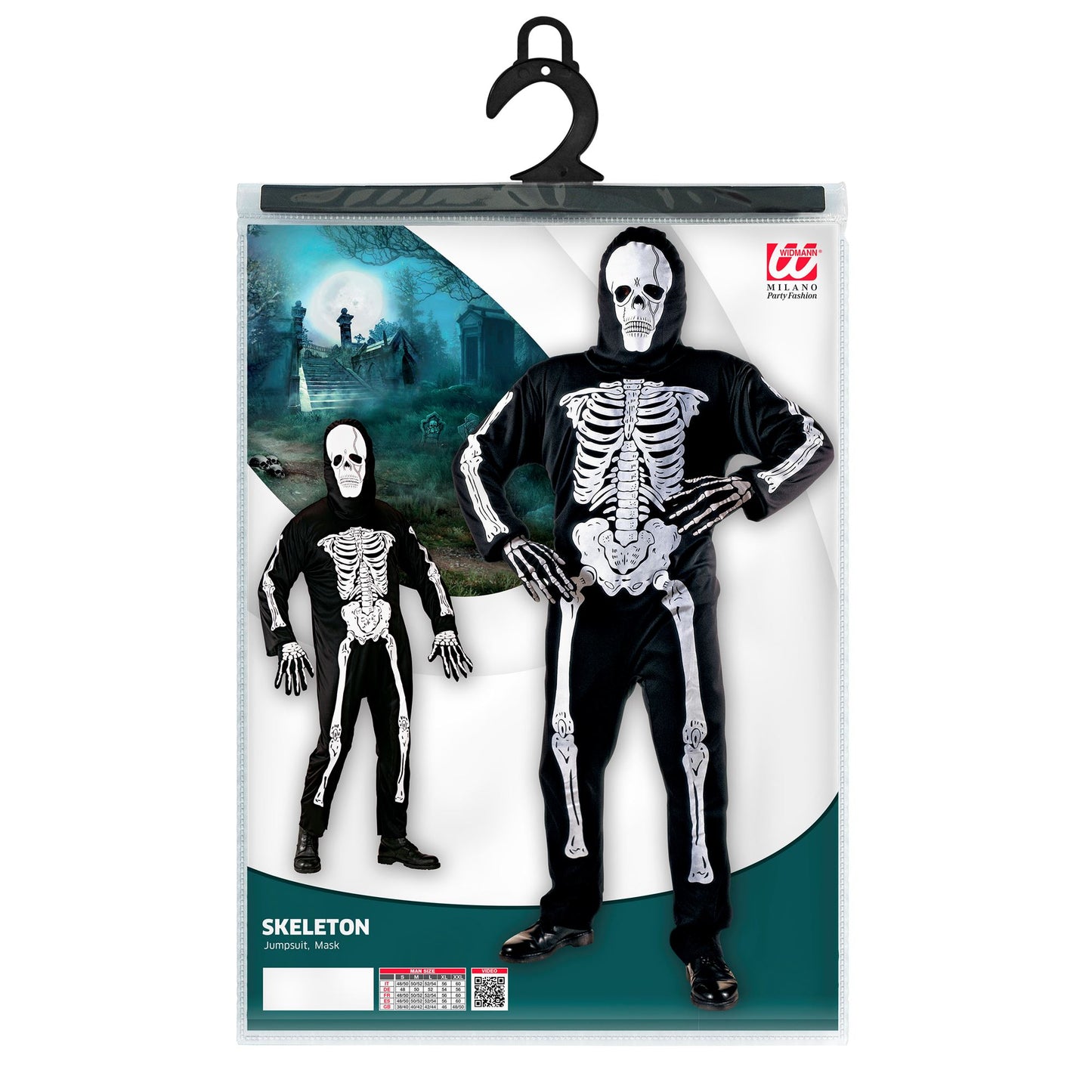 "SKELETT" (Kostüm, Maske) – Ansicht 4
