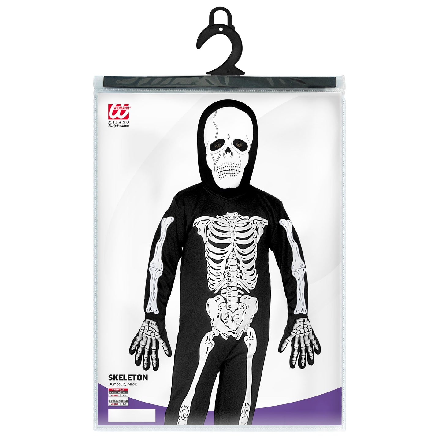 "SKELETT" (Kostüm, Maske) – Detailansicht