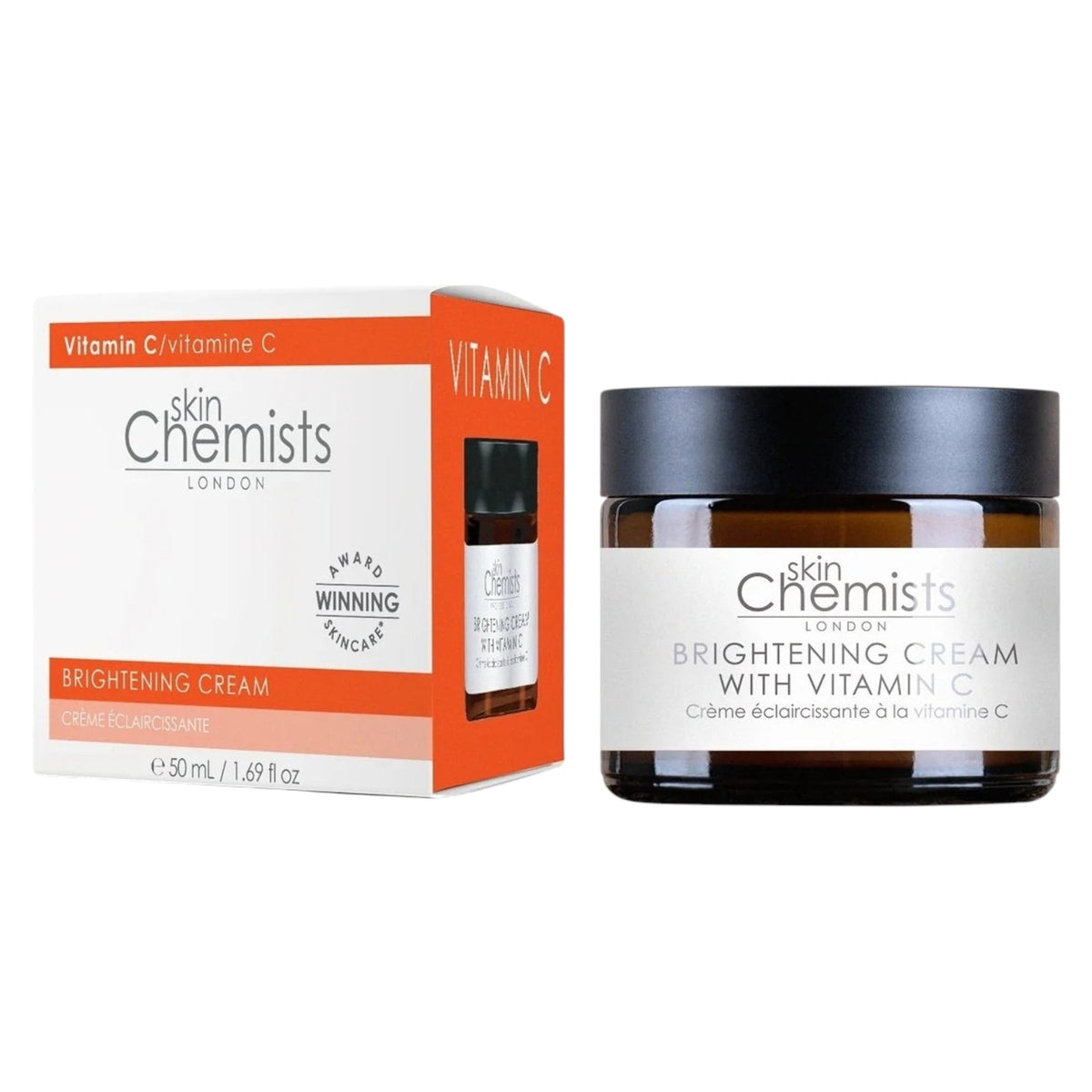Skin Chemists, Brightening Cream, Vitamin C, Aufhellung, Sahne, Für das Gesicht, 50 ml
