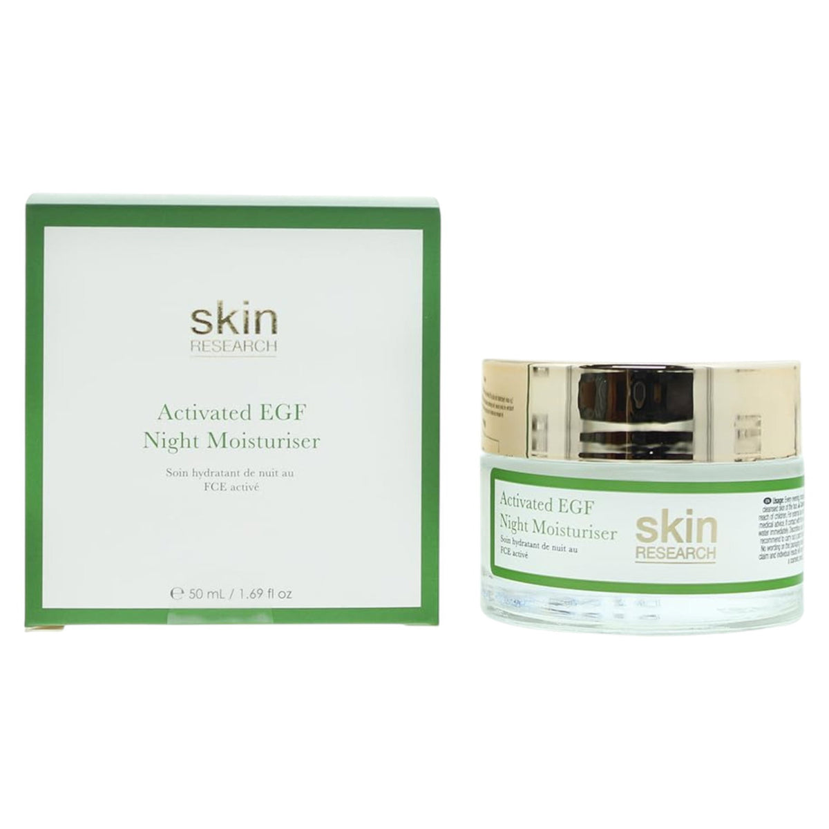 Skin Research, Advanced Epidermal Growth Factor, Hydratisierend, In der Nacht, Sahne, Für das Gesicht, 50 ml