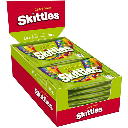Skittles Kaudragees Crazy Sours Multipack 14x38g 532g bunte saure Bonbons