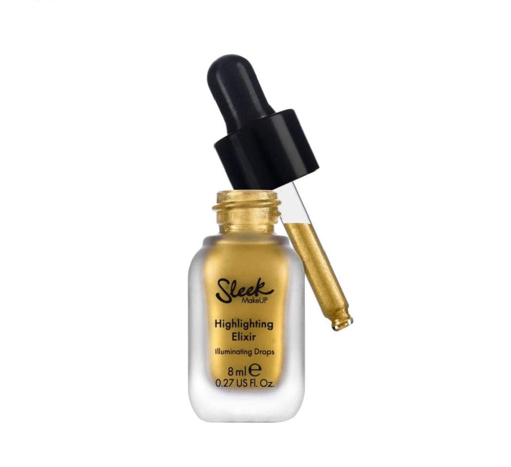 Sleek MakeUP Sleek MakeUP, Elixir, Flüssige Highlighter-Tropfen, Für Schultern & Dekolleté, Gold, 8 ml Regular