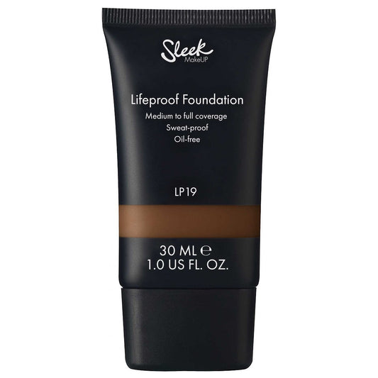 Sleek MakeUP Sleek MakeUP, Lifeproof, Ölfrei, Hohe Deckung, Cremige Foundation, Lp19, 30 ml Regular