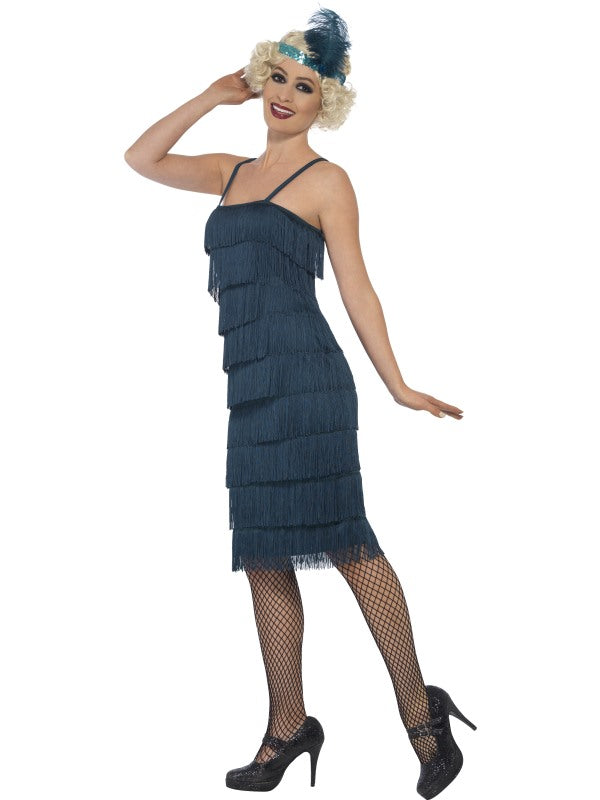 Flapper Kleid Grün – Smiffys 1920er Jahre Carla Kostüm Dress - Fasnacht24.ch