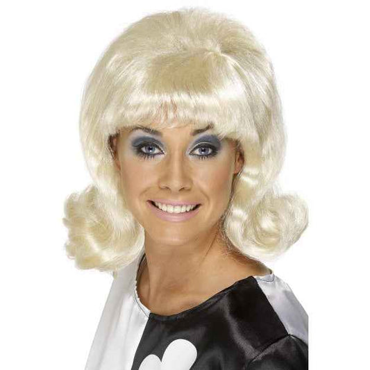 Smiffys Blonde 60er Jahre Blow Wave Perücke – Synthetisch, Verstellbar - Fasnacht24.ch