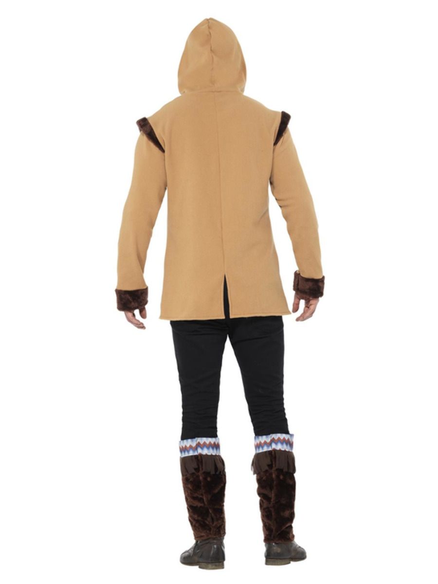 Smiffys Arctic Man Kostüm – Braun Mit Fleece-Oberteil & Beinwärmer - Fasnacht24.ch