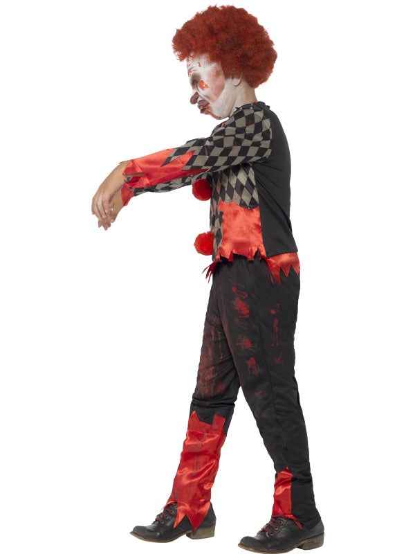 Smiffys Blutiger Zombie Clown Halloween Kinderkostüm Rot-Schwarz Gr. S - Fasnacht24.ch