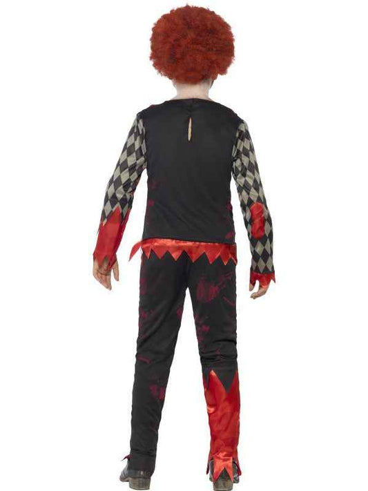 Smiffys Blutiger Zombie Clown Halloween Kinderkostüm Rot-Schwarz Gr. S - Fasnacht24.ch