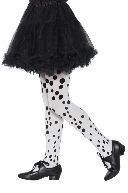 Smiffys Dalmatiner Kinderstrumpfhose Classic – 6-12 Jahre, Polyester - Fasnacht24.ch