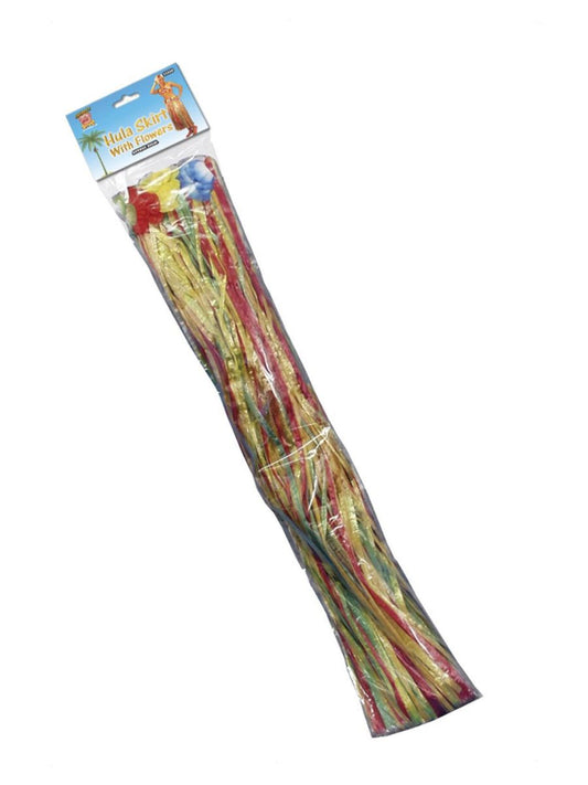 Smiffys Damen Bunter Hawaii Hula Rock Mit Blumen – 79 cm Fransen - Fasnacht24.ch