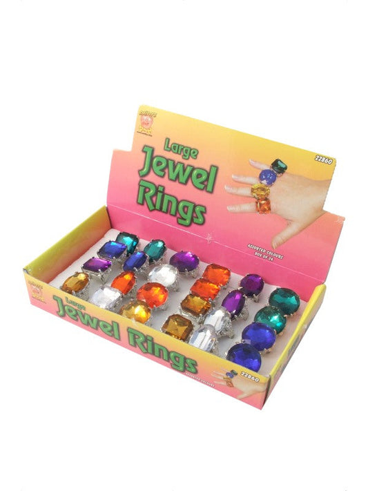 Smiffys Juwelen Proleten Verstellbarer KostĂŒmring mit Falschem Edelstein - Fasnacht24.ch