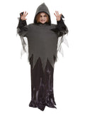 Smiffys Kinder Ghost Ghoul Kostüm – Schwarze Kapuzenrobe - Fasnacht24.ch