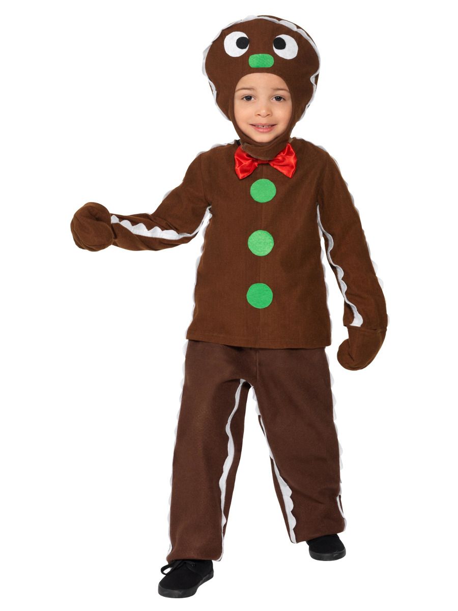 Smiffys Lebkuchenmann Kinderkostüm – Braun, 3-teiliges Set - Fasnacht24.ch