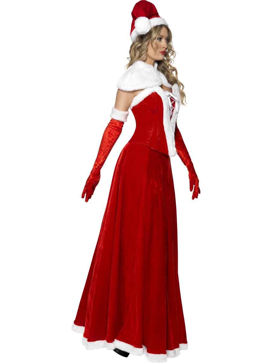 Smiffys Mrs. Claus Kostüm – Weißes Polyester Kleid, 5-teilig - Fasnacht24.ch